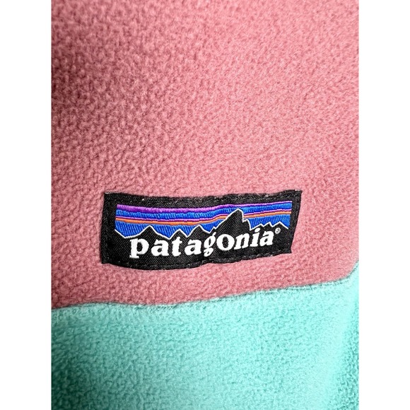 Patagonia Micro D Snap-T Fleece Pullover Hiking Women's Size Medium Fresh Teal - Picture 4 of 9